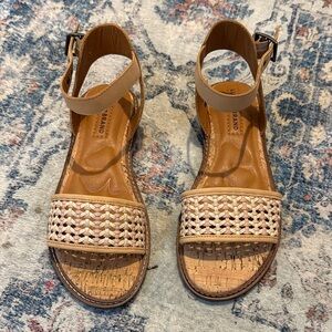 Lucky Brand Beige Woven Sandals